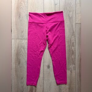 Athleta Hot Pink Yoga Leggings Buttery Soft Gym Workout Sz L